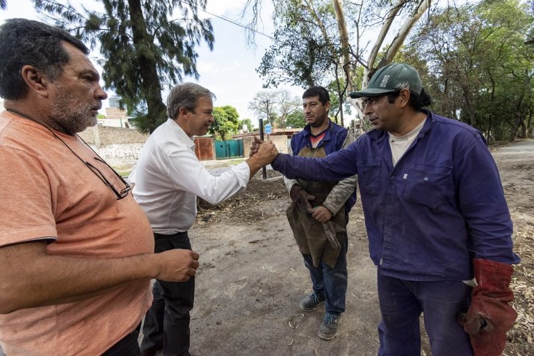 Cascallares recorrió el avance de obras en la Quinta Carrillo