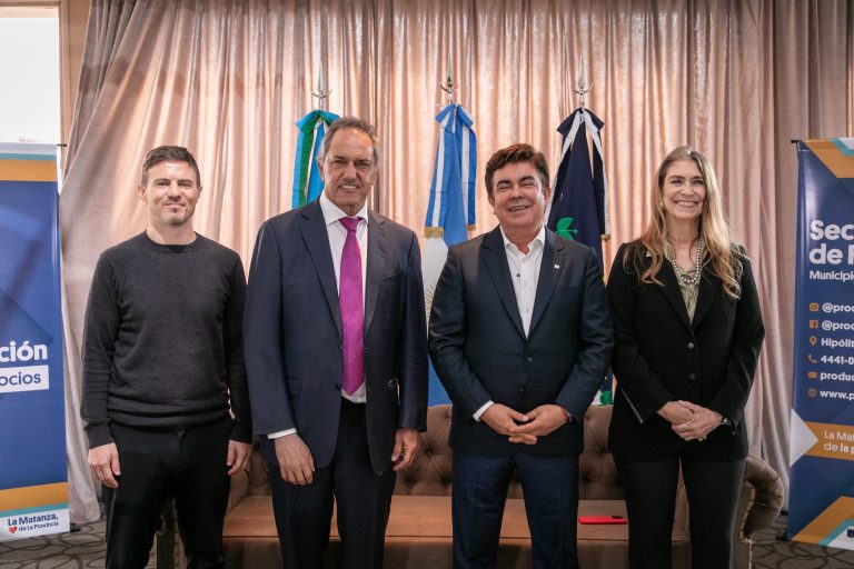 Espinoza y Scioli inauguraron Ronda de Negocios Multisectorial de La Matanza