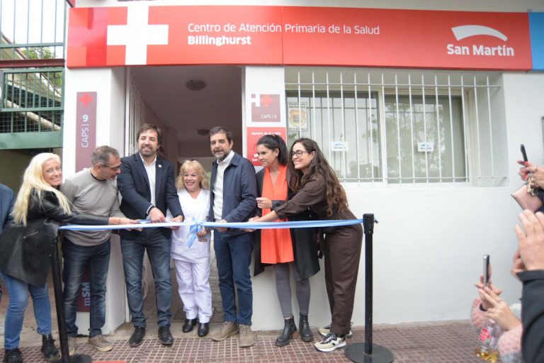 Moreira y Kreplak inauguraron el CAPS Nº9 de Billinghurst
