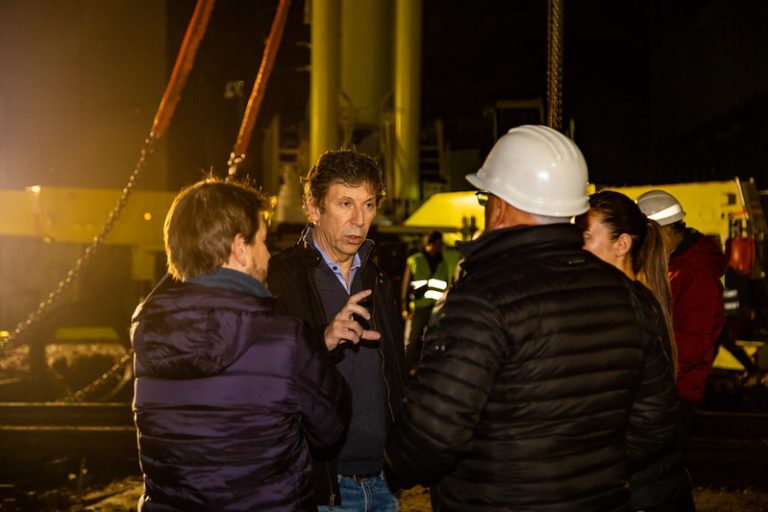 Montan los puentes ferroviarios del nuevo túnel de San Isidro