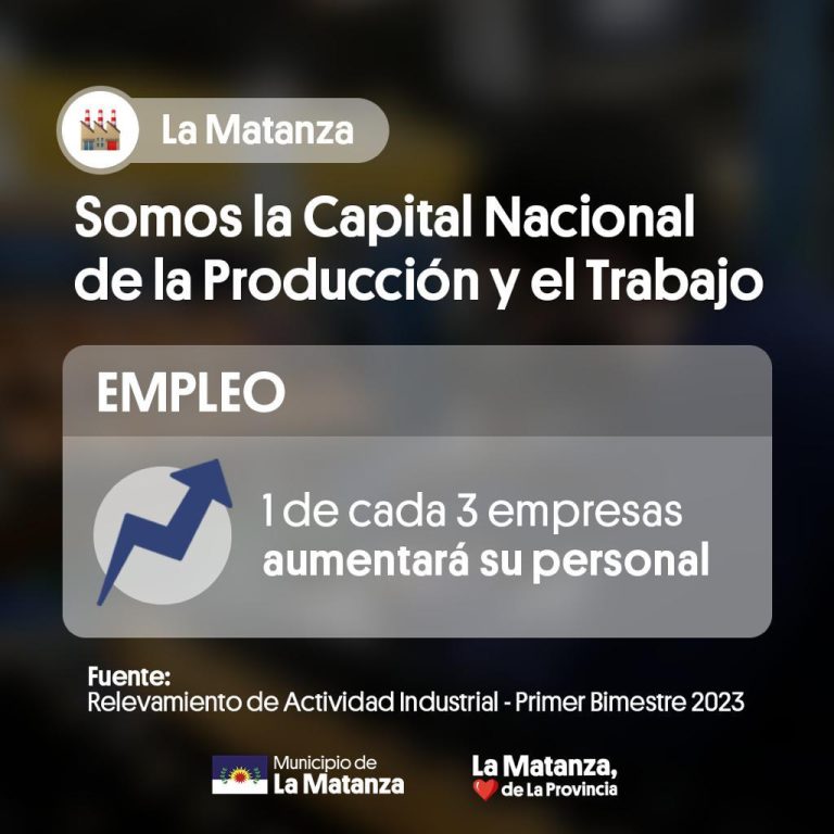 La actividad industrial y el empleo crecen en La Matanza