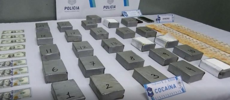 Incautaron un total de 26 kilos de cocaína en La Matanza