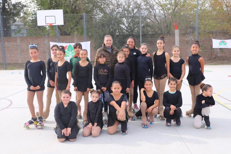 Inauguran playón deportivo en Luis Guillón