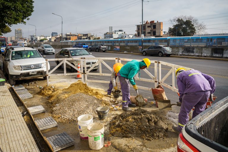 Avanza obra en Avenida Rivadavia en Ciudadela