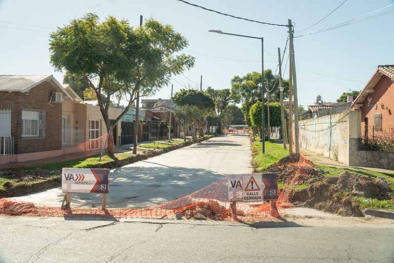 Avanzan las mejoras sobre la calle Guido en Beccar