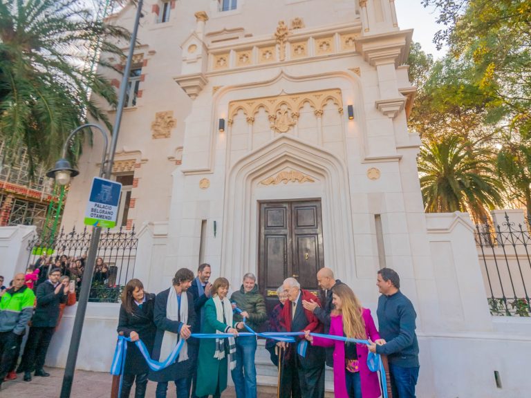 Andreotti inauguró la Restauración del Palacio Belgrano-Otamendi