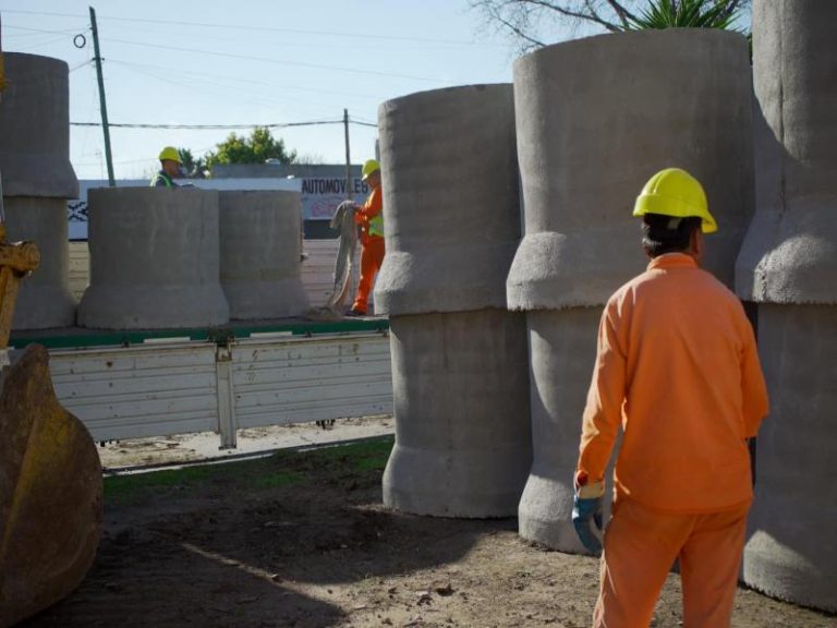 Comenzó construcción de desagües pluviales en Ruta Provincial 49