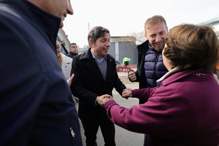Kicillof supervisó la intervención integral del Camino de Cintura