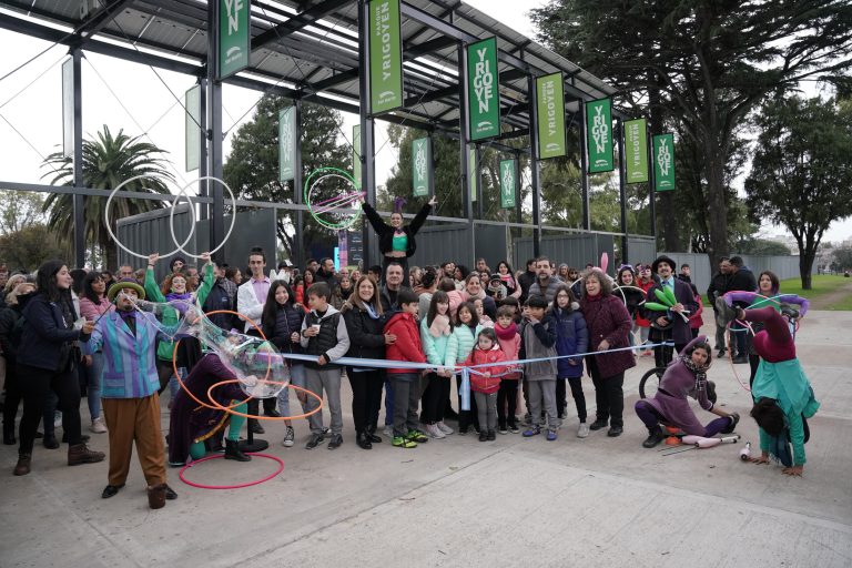 Inauguran el Parque Yrigoyen en San Martín
