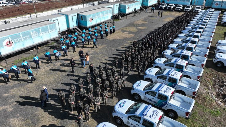 Kicillof, Berni y Espinoza señalaron la baja de los delitos en La Matanza y destacaron la inversión contra la inseguridad
