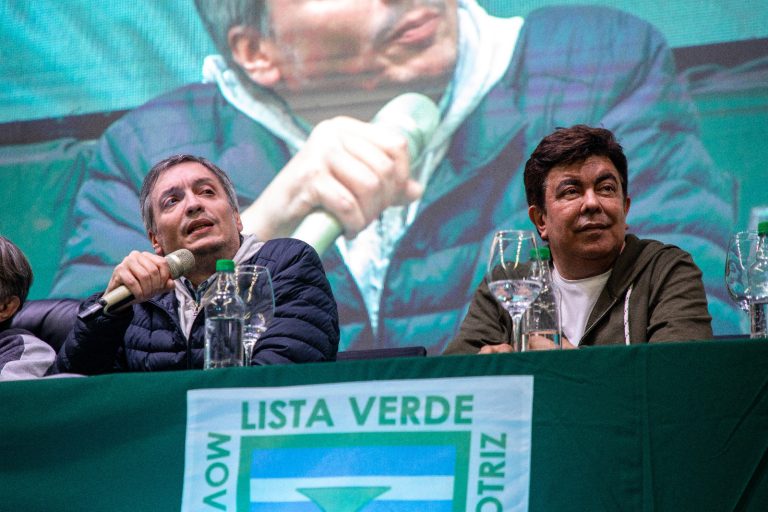 Fuerte apoyo de SMATA a Espinoza, con la presencia de Máximo Kirchner