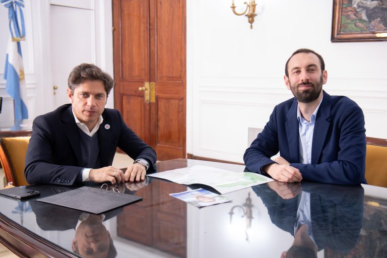 Kicillof recibió a Selci para dialogar sobre las obras en Hurlingham