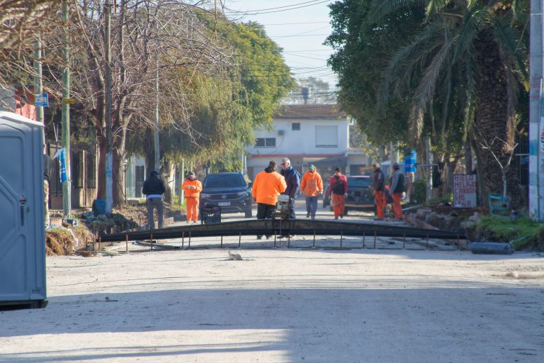 Obras de pavimentación en Berazategui
