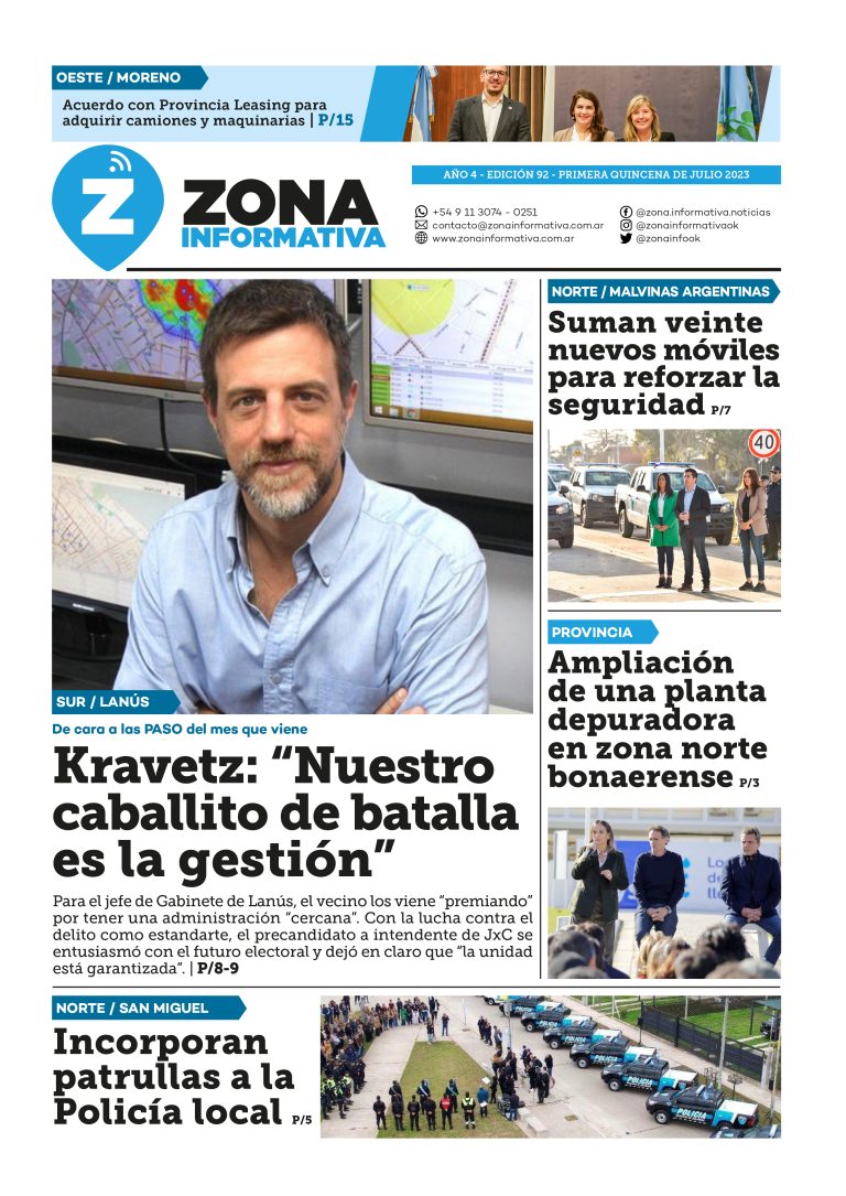 Zona Informativa 1° Quincena de Julio