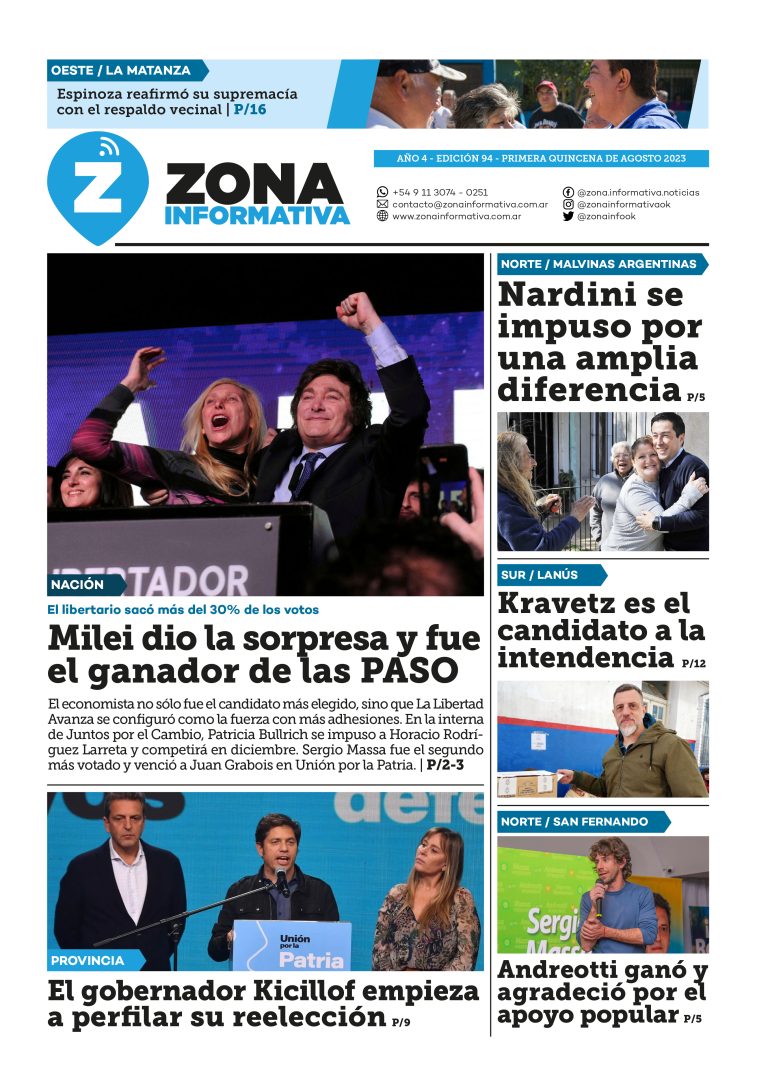 Zona Informativa 1° Quincena de Agosto