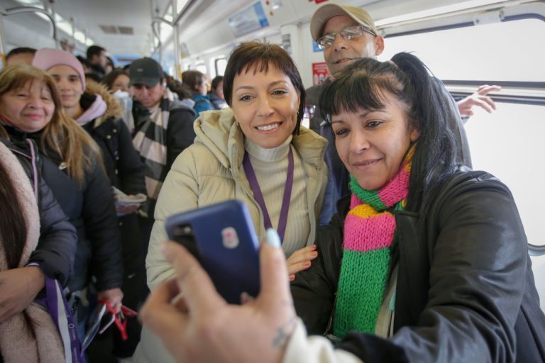 Mayra Mendoza visitó la obra de la nueva estación “Héroes de Malvinas”