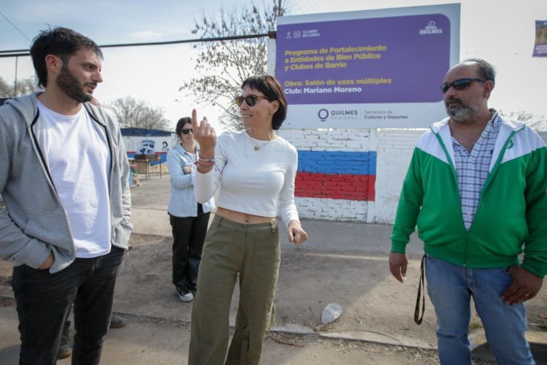 Obras en el Club Mariano Moreno