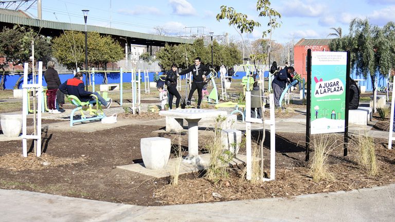 Habilitan Parque Saludable en Longchamps