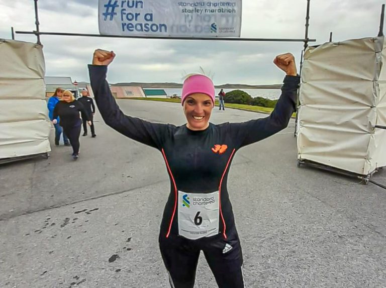 Atleta de Berazategui, presente en Malvinas