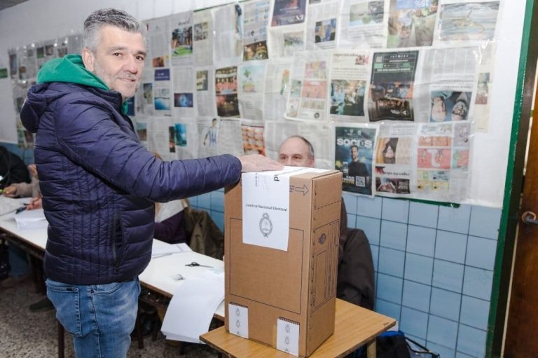 Zabaleta y Selci votaron en Hurlingham