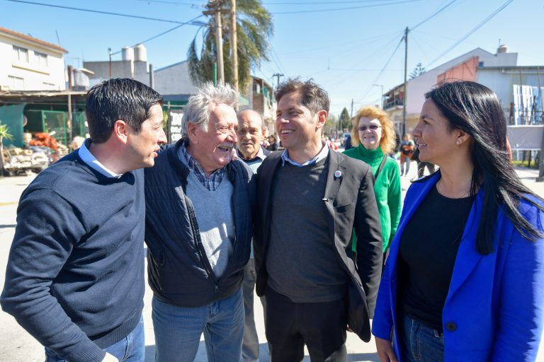 Kicillof y Nardini inauguraron obras de repavimentación en Villa de Mayo