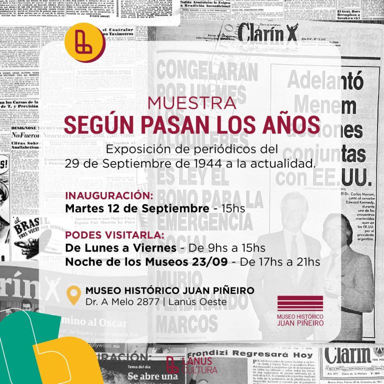 Lanús inauguró la muestra “Según pasan los años”