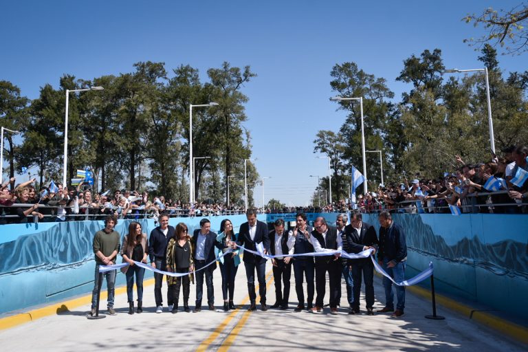 Massa, Nardini y Correa inauguraron el Viaducto “Papa Francisco” en Malvinas Argentinas