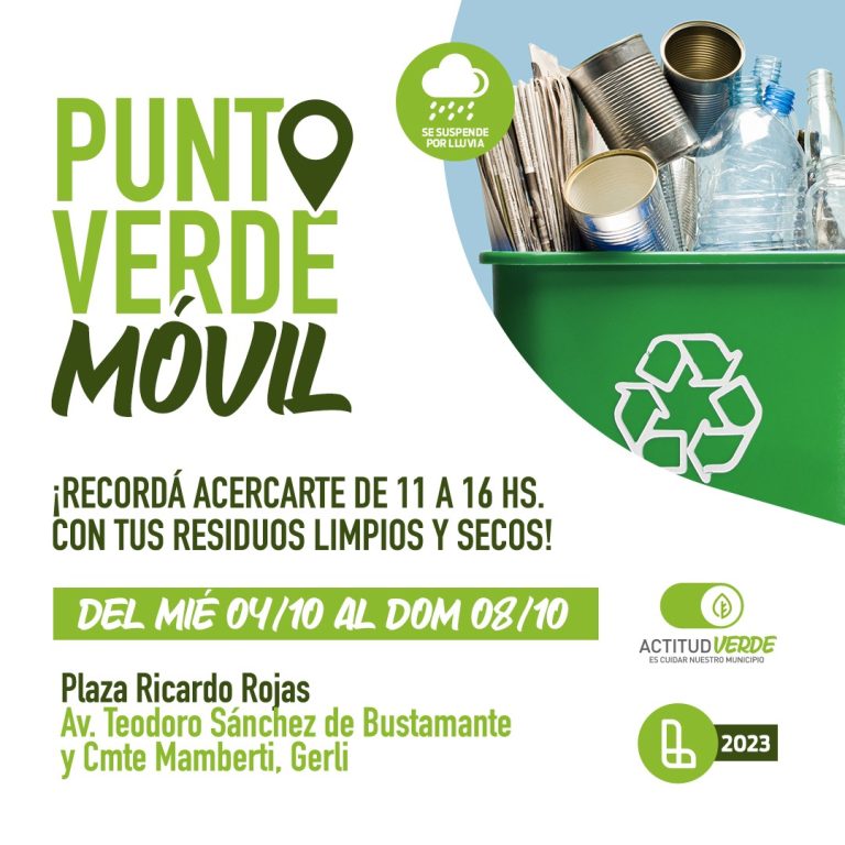 Lanús lanzo un nuevo Punto Verde Móvil para vecinos de Gerli
