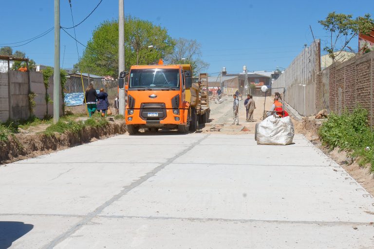 Suman obras viales en el Barrio General Belgrano