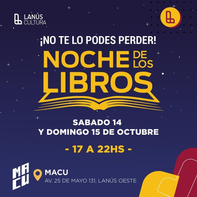 La Noche de los Libros vuelve este fin de semana a Lanús
