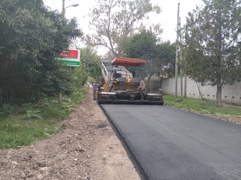 Obras de pavimentación en Monte Grande