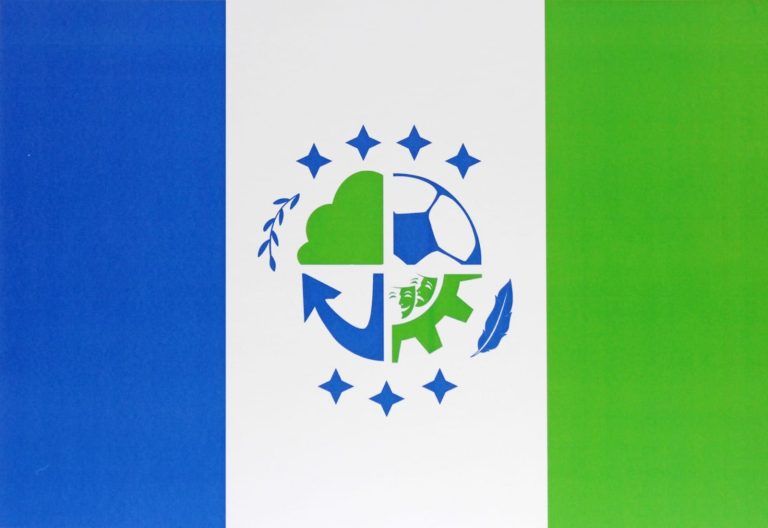 Avellaneda tiene su nueva bandera gracias al diseño de un estudiante