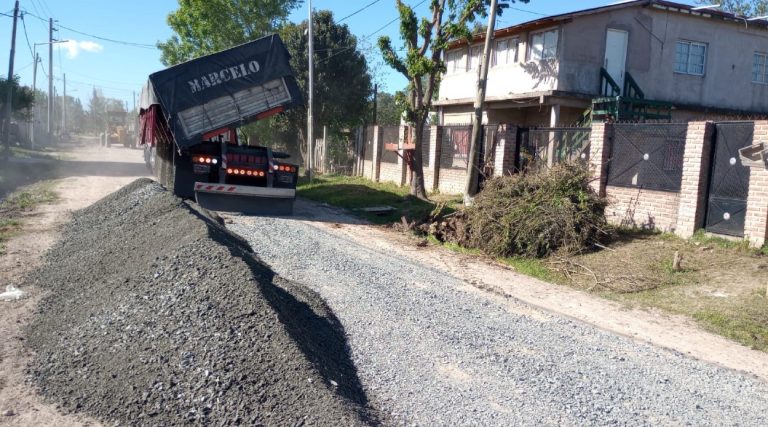 Labores de mejoras urbanas en El Roble