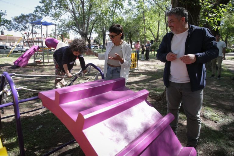 Obras integrales en plaza de Ezpeleta