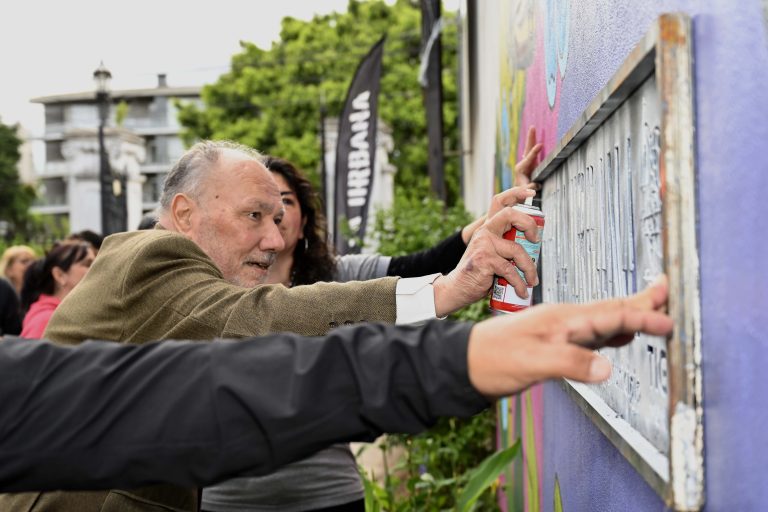 Mural en homenaje a vecino desaparecido en Tigre