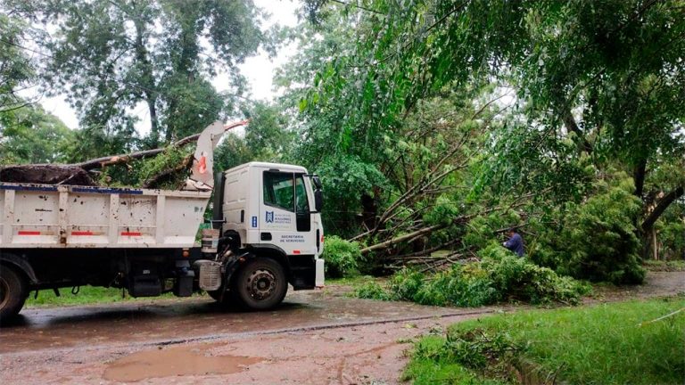 Avanza en Malvinas Argentinas el trabajo para mitigar los efectos del temporal