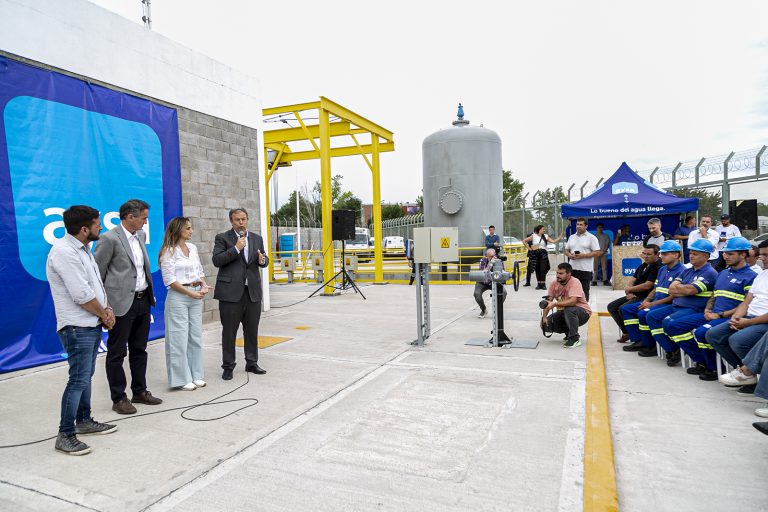 Inauguran estación de bombeo cloacal en Don Orione
