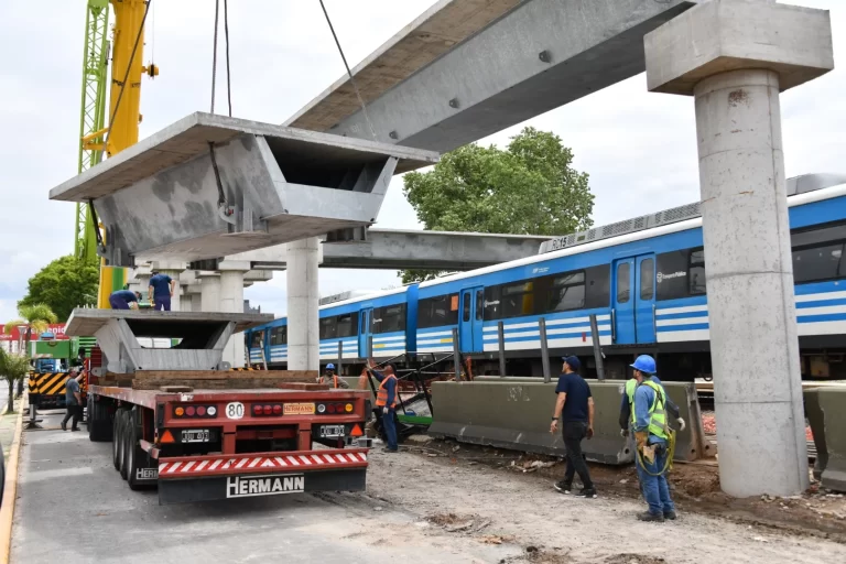 Avanza construcción de puente modular en Haedo