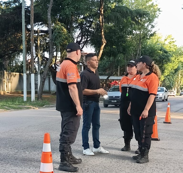 Operativo de seguridad vial en San Vicente