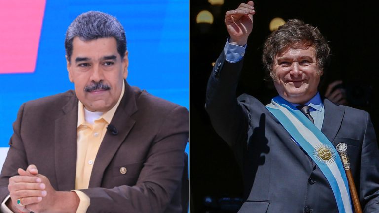 Milei tuvo un cruce con Maduro en pleno viaje a Davos