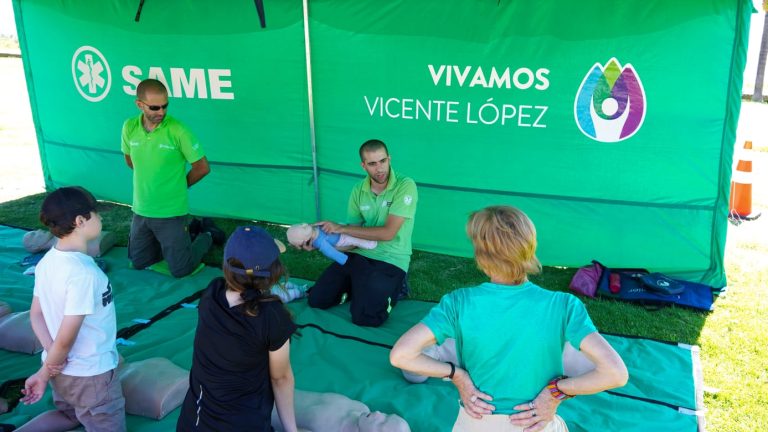 Brindan un curso de capacitación gratuita de RCP en Vicente López