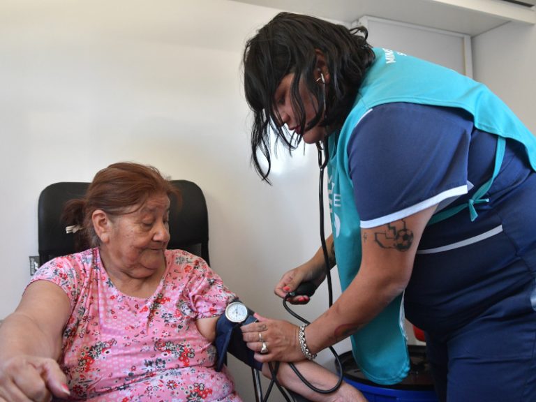Operativo sanitario en San Nicolás