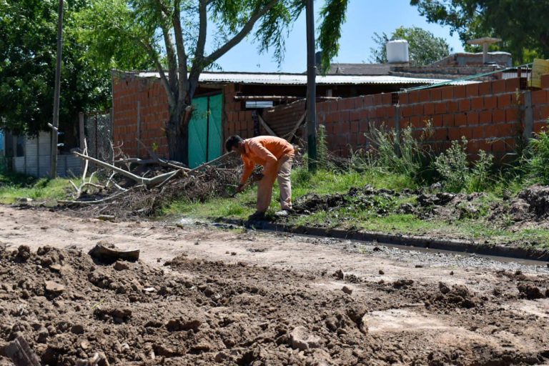 Mejoramiento de calles en Alejandro Korn