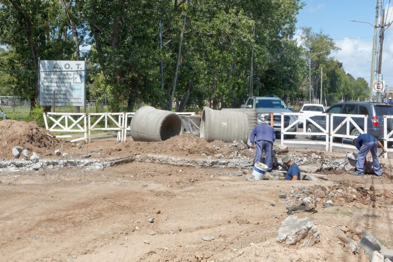 Avanza obra pluvial en Islas Malvinas
