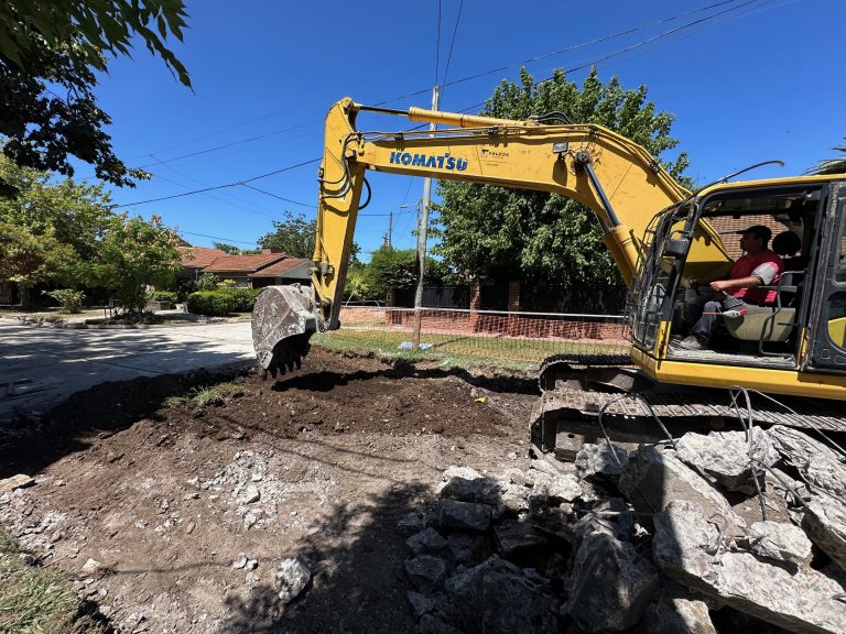 Avanza la obra de la calle Dorrego en José Mármol