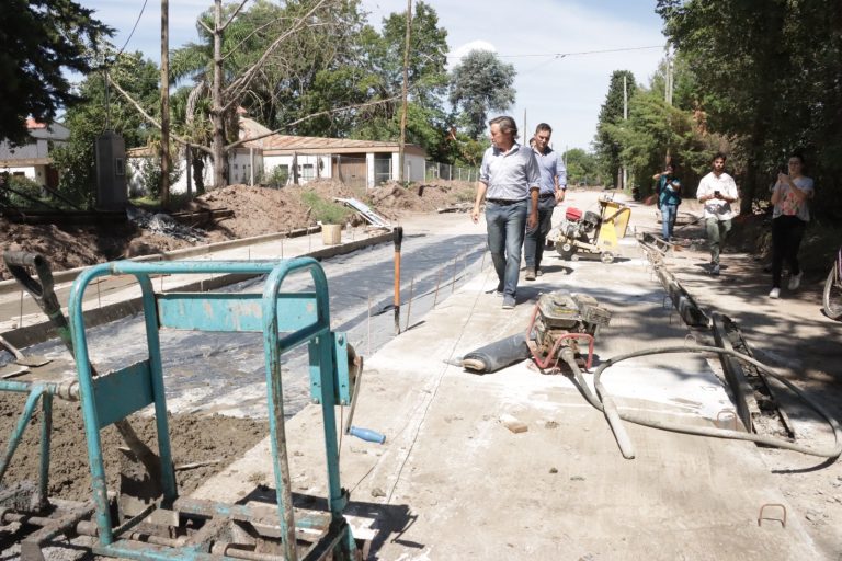 Avanza la pavimentación de Las Heras en San Miguel