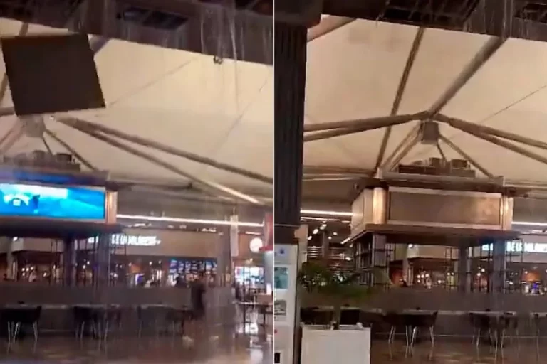 El temporal provocó destrozos en el shopping de Avellaneda