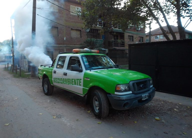 Labores de fumigación en El Jagüel