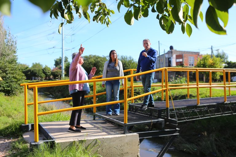 Operativo de saneamiento en arroyo Ortega