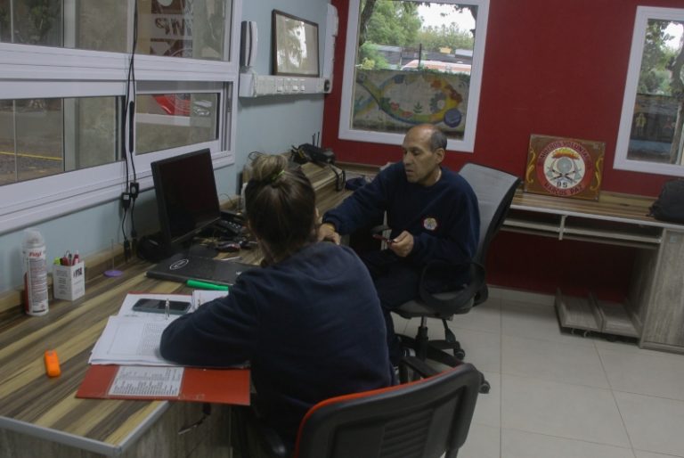 Operativo frente a la tormenta en Marcos Paz